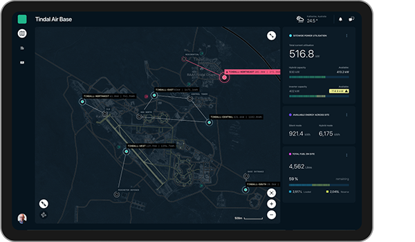 Screenshot of Aura Clean Energy's AuraNet remote management system interface.